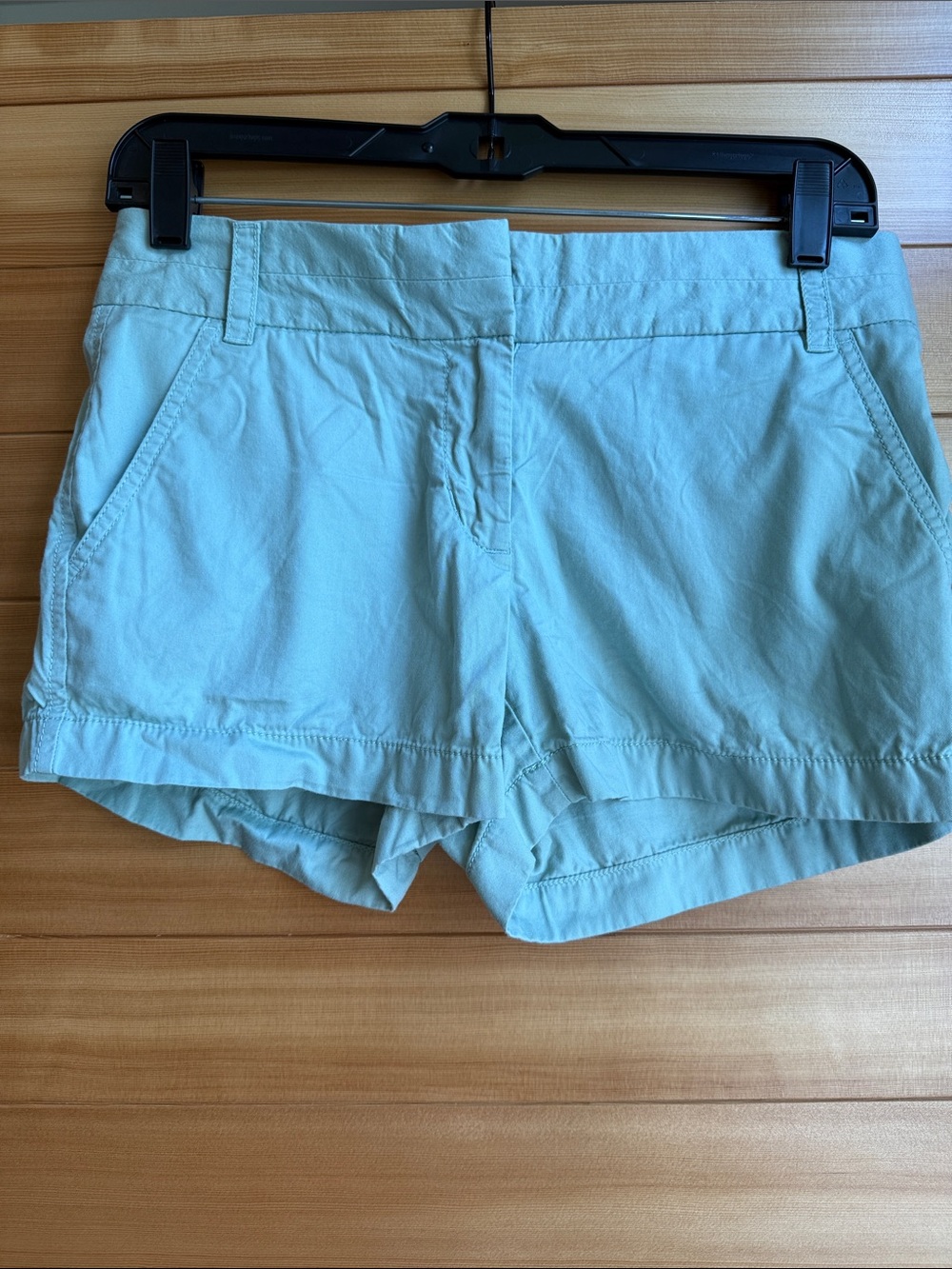 J. Crew Light mint green  Cotton Shorts